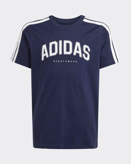 Immagine di ADIDAS - T-SHIRT BLU SCURO COLLEG TEE JUNIOR - JL6138