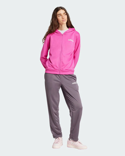 Immagine di ADIDAS - TUTA COMPLETA FUXIA E GRIGIA LINEAR TS DA DONNA - JD2699