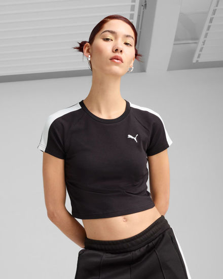 Immagine di PUMA - T-SHIRT NERA T7 BABY TEE DA DONNA - 629802-01