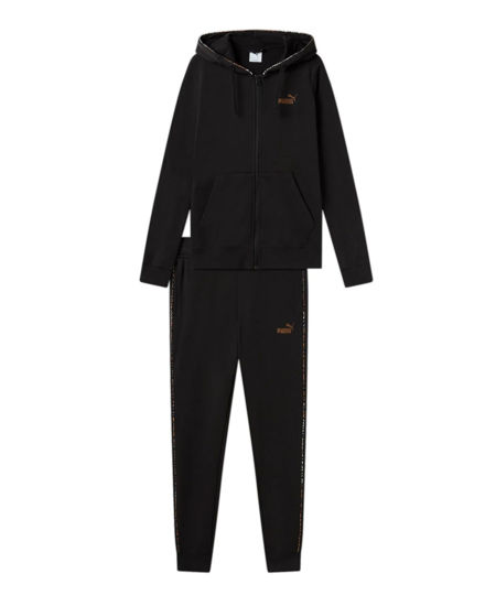 Immagine di PUMA - TUTA COMPLETA CON CAPPUCCIO NERA ESS+ANIMAL FZ HD TR DA DONNA - 689001-01