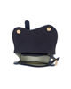 Immagine di ENRICO COVERI - Minibag blu con manico in perle e patta con bordo ondulato, tracolla removibile