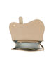 Immagine di ENRICO COVERI - Minibag beige con manico in perle e patta con bordo ondulato, tracolla removibile