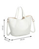 Immagine di ENRICO COVERI - Borsa due manici beige con pochette interna estraibile, tracolla removibile