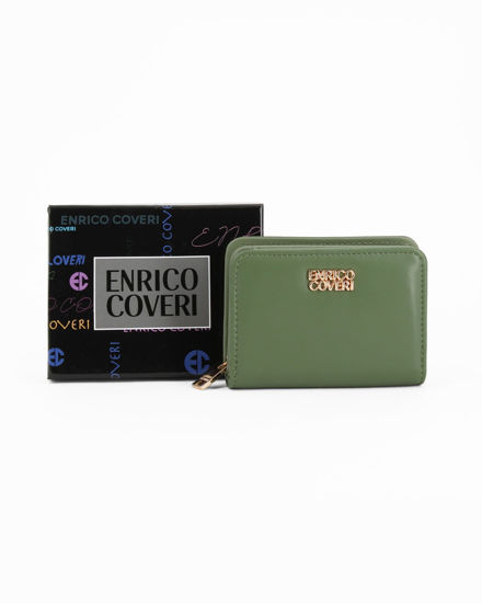 Immagine di ENRICO COVERI - Portafoglio piccolo verde con taschino posteriore