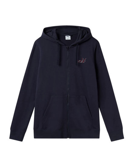Immagine di PUMA - FELPA CON CAPPUCCIO BLU ESS FZ HD SMALL LOGO DA UOMO - 688910-16