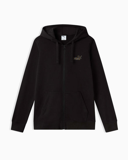 Immagine di PUMA - FELPA CON CAPPUCCIO NERA ESS FZ HD SMALL LOGO DA UOMO - 688910-01