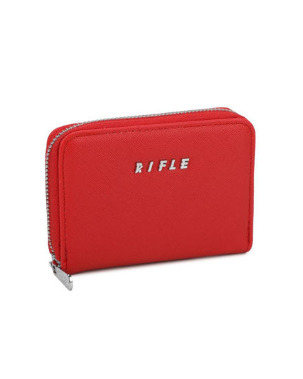 Immagine di RIFLE - Portacarte rosso con chiusura a zip