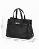 Immagine di DIVAS - Borsa due manici nera in VERA PELLE - MADE IN ITALY