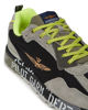 Immagine di AERONAUTICA MILITARE - SNEAKERS MARRONE CHIARO, MARRONE SCURO, GRIGIA, NERA E GIALLO FLUO - 276CT3546-94653