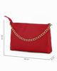 Immagine di DIVAS - Tracolla VERA PELLE rossa - MADE IN ITALY