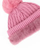 Immagine di BRUGI - BERRETTO CON POMPOM DA DONNA ROSA