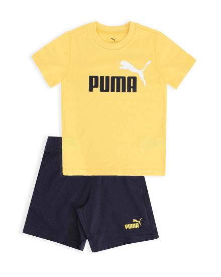 Immagine di PUMA - SET SHORT+T-SHIRT GIALLA E BLU ESS 2 COLOR NO.1 JUNIOR - 686298-55