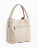 Immagine di TATOO - Borsa in camoscio beige con 5 scomparti - MADE IN ITALY