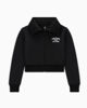 Immagine di CONVERSE  FELPA CROPPED FULL ZIP NERA DA DONNA  10026778