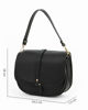 Immagine di DIVAS - Borsa sella nera in VERA PELLE - MADE IN ITALY
