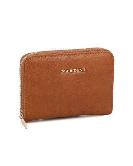 Immagine di NARDINI - Portacarte cuoio con chiusura a zip