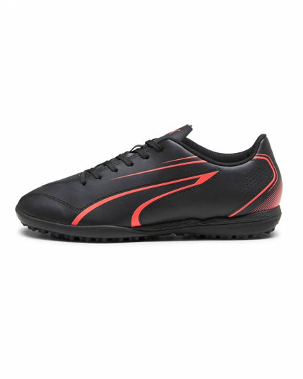 Immagine di PUMA - SCARPA DA CALCETTO VITTORIA TT NERA E ROSSA  DA UOMO - 107484-09