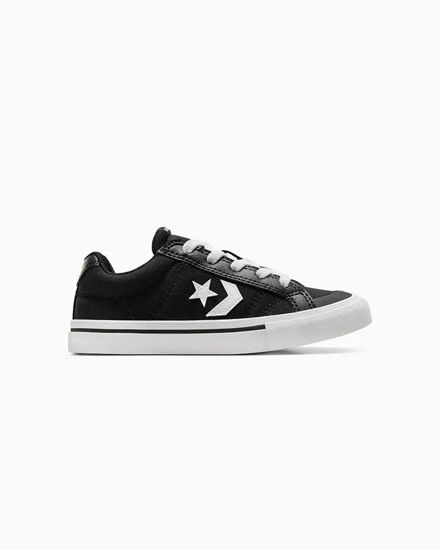 Immagine di CONVERSE SCARPA SPORT CASUAL OX NERA E BIANCA  A12625C numerata 28-35