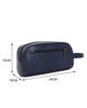 Immagine di RIFLE - Pochette blu da uomo con manico e tasca posteriore