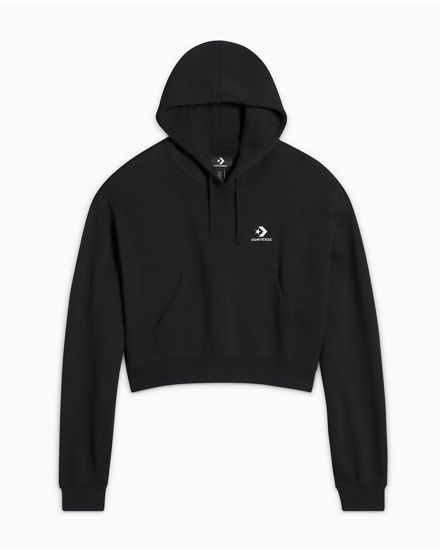 Immagine di CONVERSE FELPA DA DONNA  CON CAPPUCCIO STAR CHEVRON HD NERA, 10027616