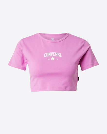 Immagine di CONVERSE T-SHIRT CROPPED FUXIA DA DONNA, 10028561