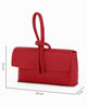 Immagine di DIVAS - Borsa bracciale rossa con catena oro VERA PELLE, MADE IN ITALY