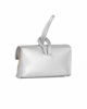 Immagine di DIVAS - Borsa bracciale argento con catena oro VERA PELLE, MADE IN ITALY