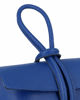 Immagine di DIVAS - Borsa bracciale blu elettrico con catena oro VERA PELLE, MADE IN ITALY