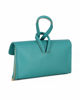 Immagine di DIVAS - Borsa bracciale azzurra con catena oro VERA PELLE, MADE IN ITALY