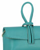 Immagine di DIVAS - Borsa bracciale azzurra con catena oro VERA PELLE, MADE IN ITALY