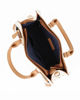Immagine di CORTINA POLO STYLE - Borsa due manici bianca/cuoio loggata con tasca frontale, tracolla removibile