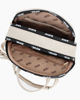 Immagine di RIFLE - Zaino beige con parte frontale scamosciata e due zip loggate