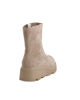 Immagine di MISS GLOBO - Tronchetto beige scamosciato con zip laterale, tacco 4,5CM