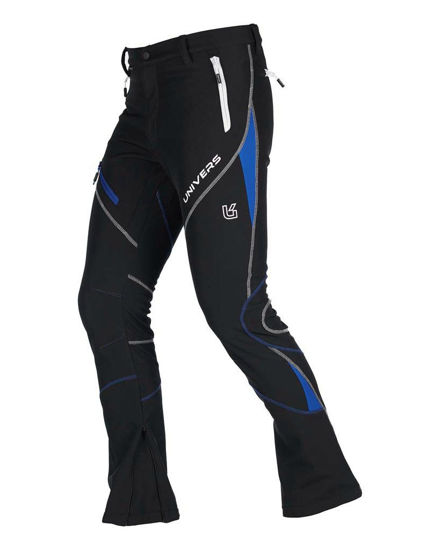 Immagine di UNIVERS - Pantalone ANDALO SOFTSHELL U-TEX nero/blu da uomo - 92518602