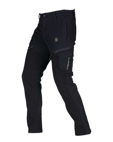Immagine di UNIVERS - Pantalone TOFANE in SOFTSHELL U-TEX nero da uomo - 92646620