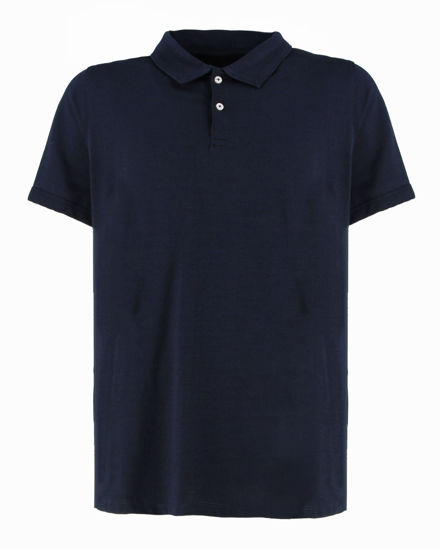 Immagine di YELLOW DOG - Polo blu da uomo in tessuto tecnico - M49199