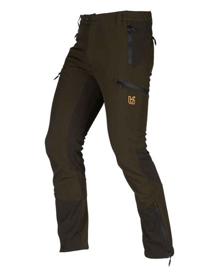 Immagine di UNIVERS - Pantalone GRAN SASSO in SOFTSHELL verde e nero da uomo - 92648311