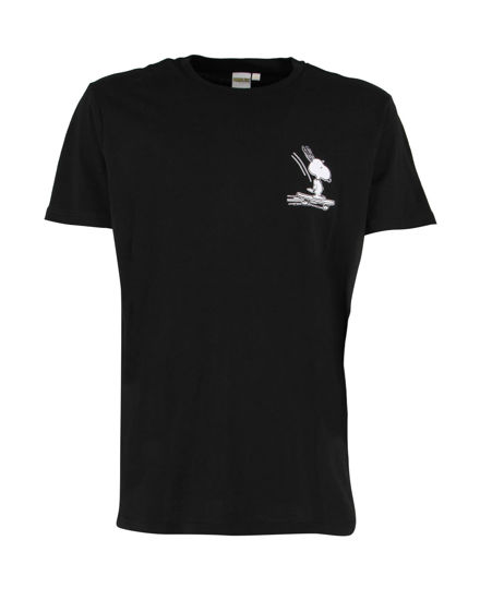 Immagine di PEANUTS - Tshirt nera da uomo con logo Snoopy - JL052532