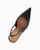Immagine di MISS GLOBO - Décolleté slingback nera con sottopiede in VERA PELLE, tacco 10,5CM
