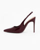 Immagine di MISS GLOBO - Décolleté slingback bordeaux in vernice con sottopiede in VERA PELLE, tacco 10,5CM