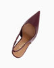 Immagine di MISS GLOBO - Décolleté slingback bordeaux in vernice con sottopiede in VERA PELLE, tacco 10,5CM