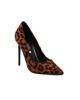 Immagine di MISS GLOBO - Décolleté leopardata scamosciata con sottopiede in VERA PELLE, tacco 10,5CM