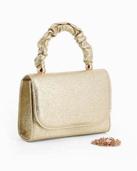 Immagine di DIVAS - Minibag oro con manico arricciato