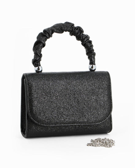 Immagine di DIVAS - Minibag nera con manico arricciato
