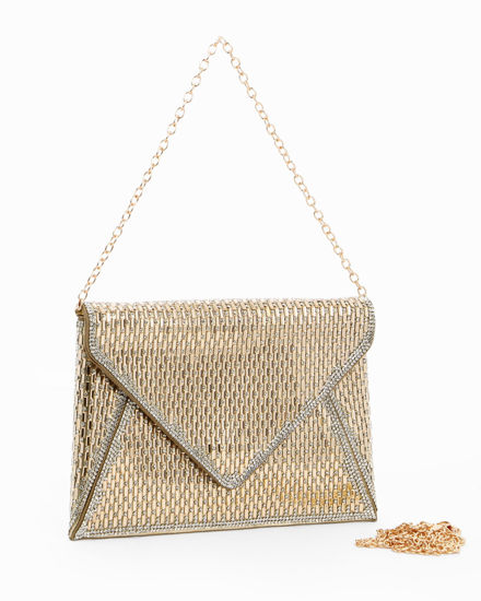 Immagine di DIVAS - Pochette oro con strass