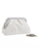 Immagine di DIVAS - Pochette bianca con bordi di strass