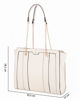 Immagine di LANCETTI - Borsa shopper panna MINUIT