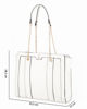 Immagine di LANCETTI - Borsa shopper bianca MINUIT