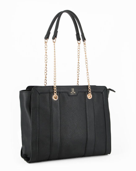 Immagine di LANCETTI - Borsa shopper nera MINUIT