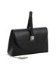 Immagine di DIVAS - Pochette nera con patta e manico di strass